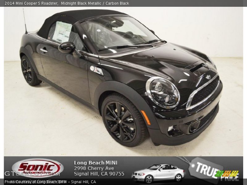 Midnight Black Metallic / Carbon Black 2014 Mini Cooper S Roadster