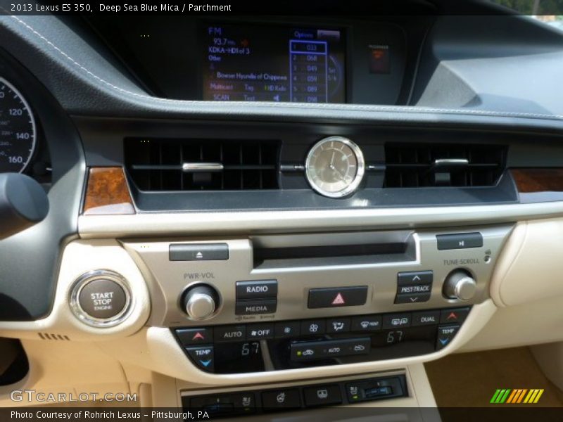 Deep Sea Blue Mica / Parchment 2013 Lexus ES 350