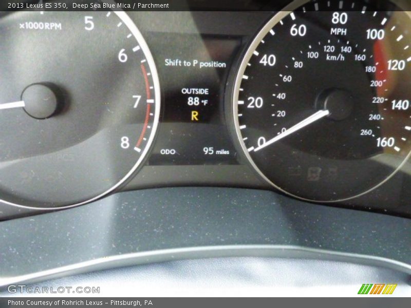 Deep Sea Blue Mica / Parchment 2013 Lexus ES 350