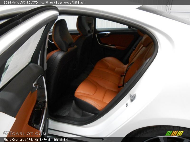 Ice White / Beechwood/Off Black 2014 Volvo S60 T6 AWD