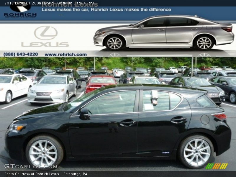 Obsidian Black / Ecru 2013 Lexus CT 200h Hybrid