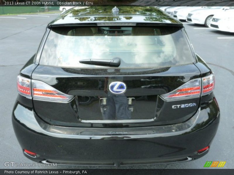 Obsidian Black / Ecru 2013 Lexus CT 200h Hybrid