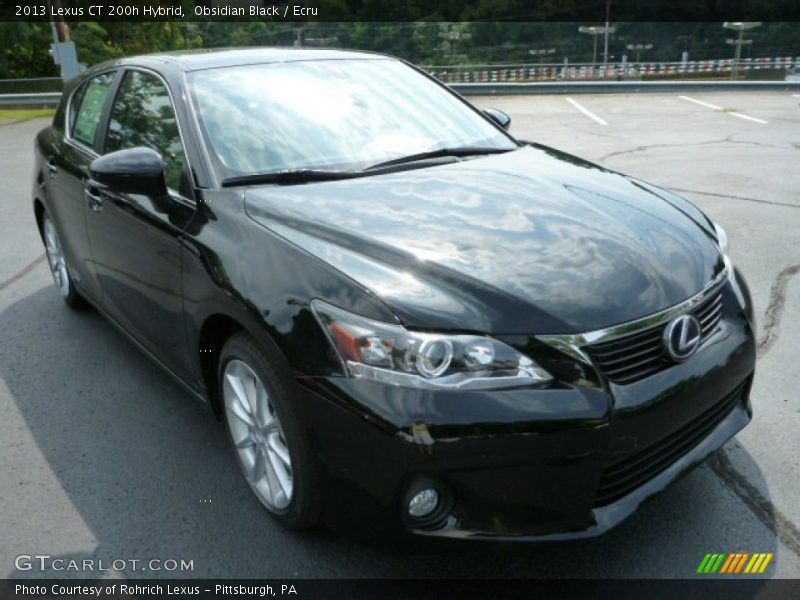 Obsidian Black / Ecru 2013 Lexus CT 200h Hybrid