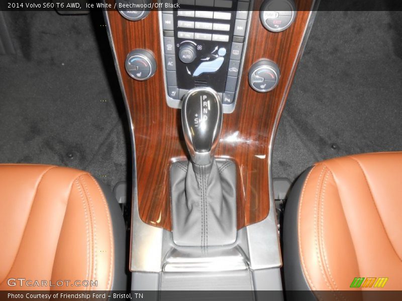 Ice White / Beechwood/Off Black 2014 Volvo S60 T6 AWD