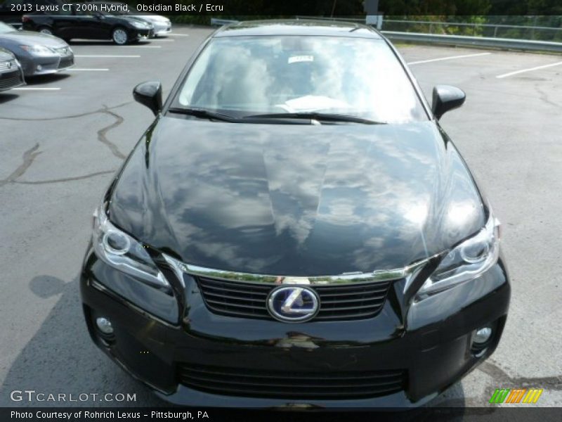 Obsidian Black / Ecru 2013 Lexus CT 200h Hybrid