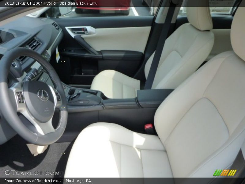 Obsidian Black / Ecru 2013 Lexus CT 200h Hybrid