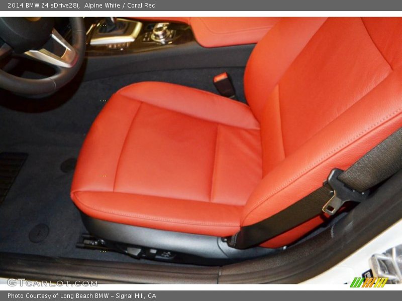 Alpine White / Coral Red 2014 BMW Z4 sDrive28i
