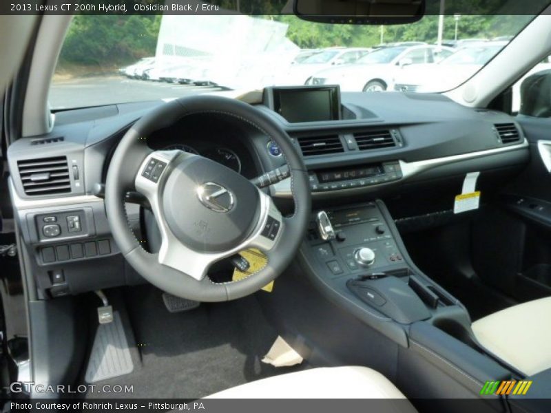 Obsidian Black / Ecru 2013 Lexus CT 200h Hybrid
