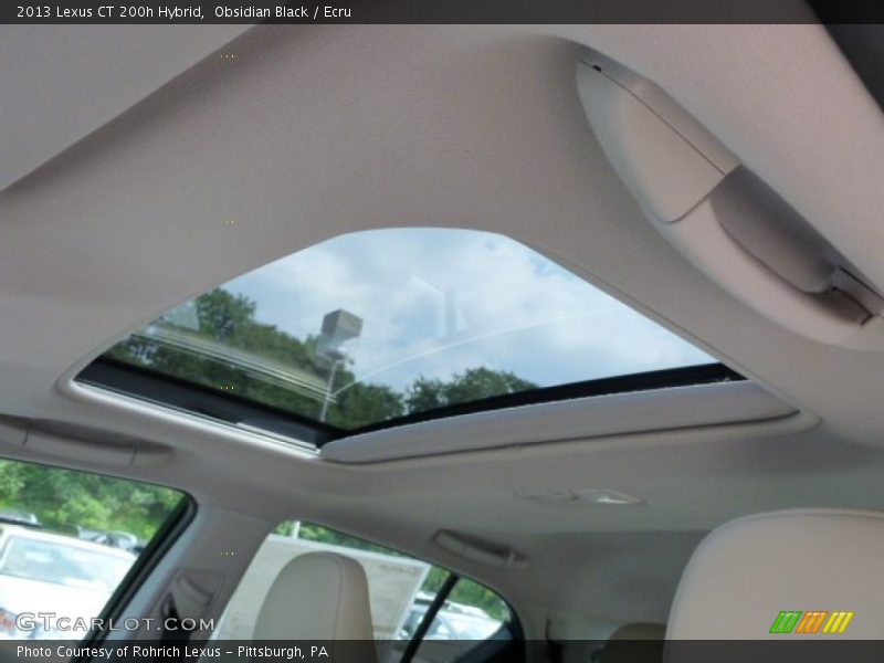 Obsidian Black / Ecru 2013 Lexus CT 200h Hybrid