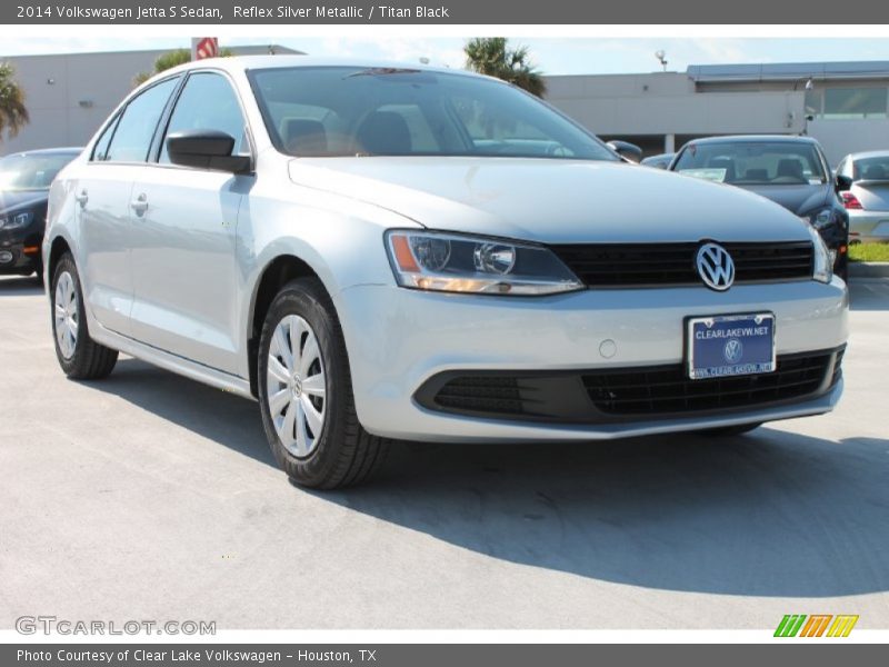 Reflex Silver Metallic / Titan Black 2014 Volkswagen Jetta S Sedan