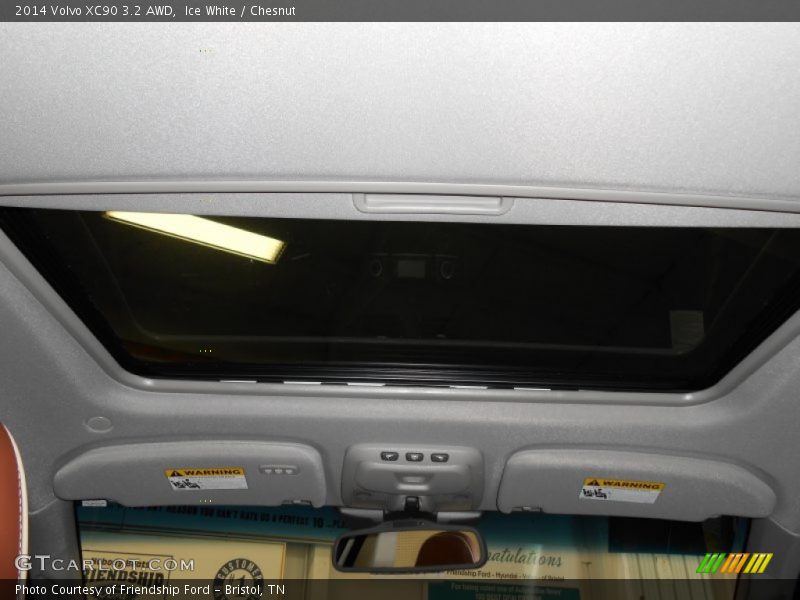Ice White / Chesnut 2014 Volvo XC90 3.2 AWD