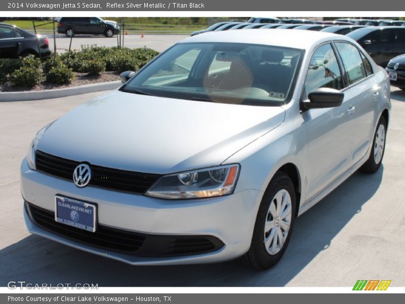 Reflex Silver Metallic / Titan Black 2014 Volkswagen Jetta S Sedan
