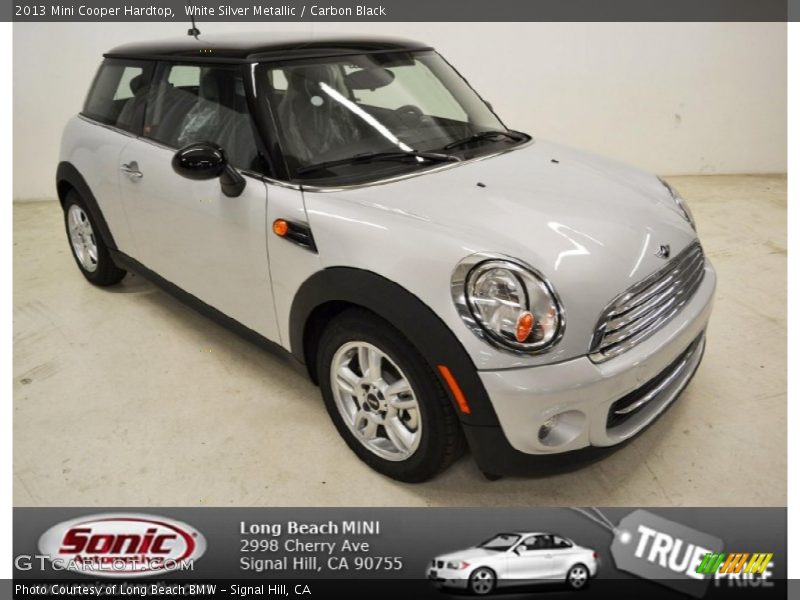 White Silver Metallic / Carbon Black 2013 Mini Cooper Hardtop