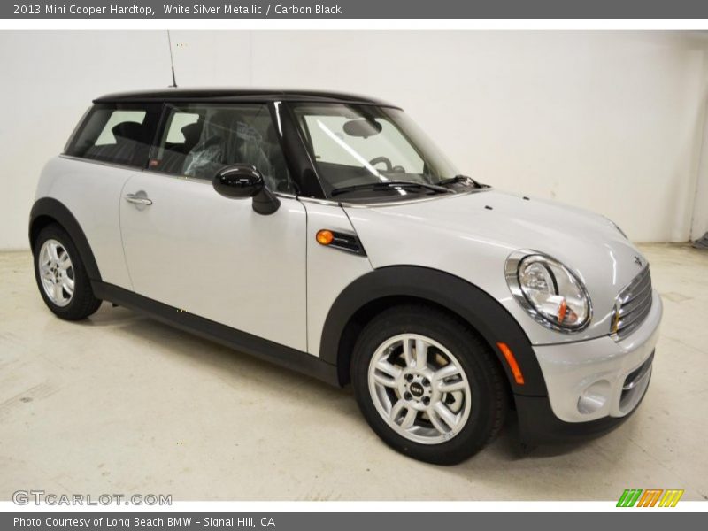White Silver Metallic / Carbon Black 2013 Mini Cooper Hardtop