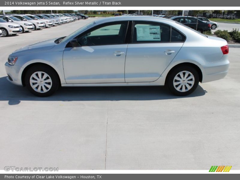 Reflex Silver Metallic / Titan Black 2014 Volkswagen Jetta S Sedan