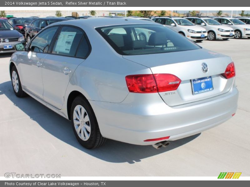 Reflex Silver Metallic / Titan Black 2014 Volkswagen Jetta S Sedan