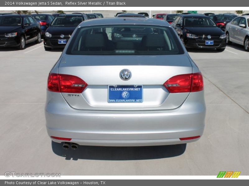 Reflex Silver Metallic / Titan Black 2014 Volkswagen Jetta S Sedan