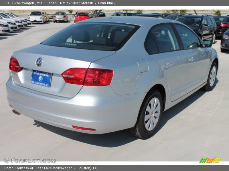 Reflex Silver Metallic / Titan Black 2014 Volkswagen Jetta S Sedan