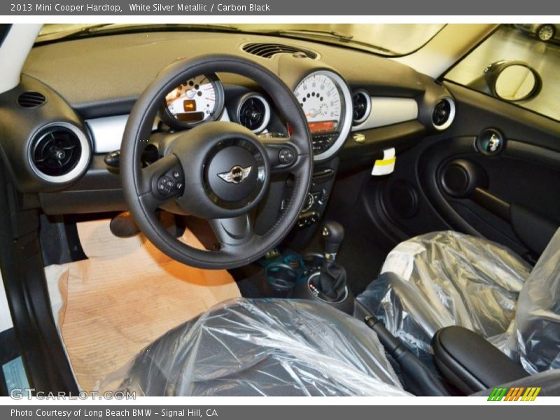 White Silver Metallic / Carbon Black 2013 Mini Cooper Hardtop