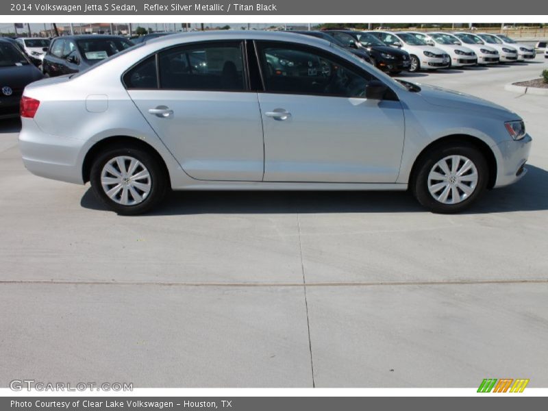 Reflex Silver Metallic / Titan Black 2014 Volkswagen Jetta S Sedan