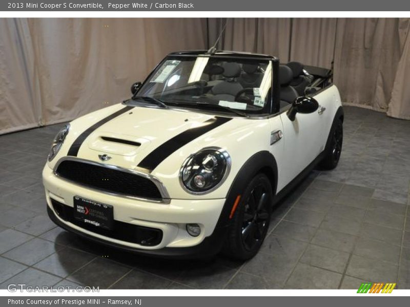 Pepper White / Carbon Black 2013 Mini Cooper S Convertible