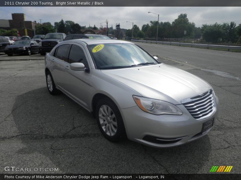 Bright Silver Metallic / Black 2011 Chrysler 200 Touring
