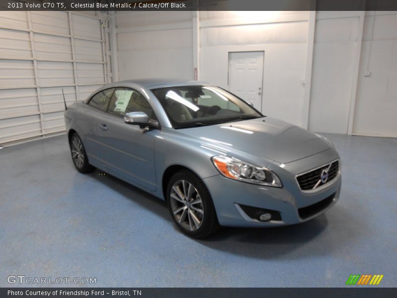 Celestial Blue Metallic / Calcite/Off Black 2013 Volvo C70 T5