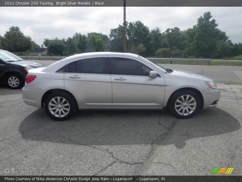 Bright Silver Metallic / Black 2011 Chrysler 200 Touring