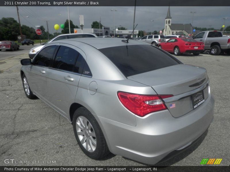Bright Silver Metallic / Black 2011 Chrysler 200 Touring