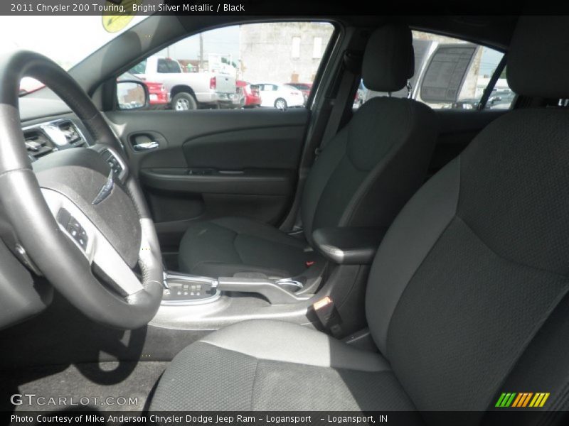 Bright Silver Metallic / Black 2011 Chrysler 200 Touring