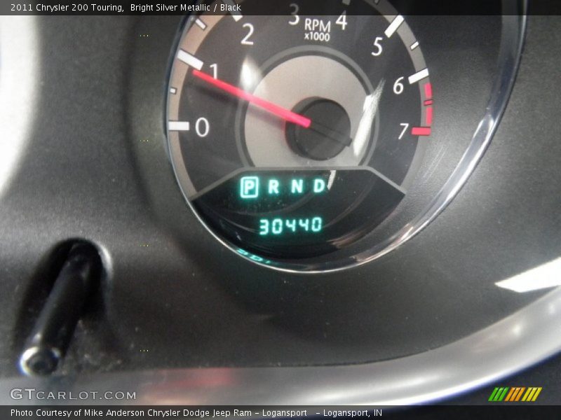 Bright Silver Metallic / Black 2011 Chrysler 200 Touring
