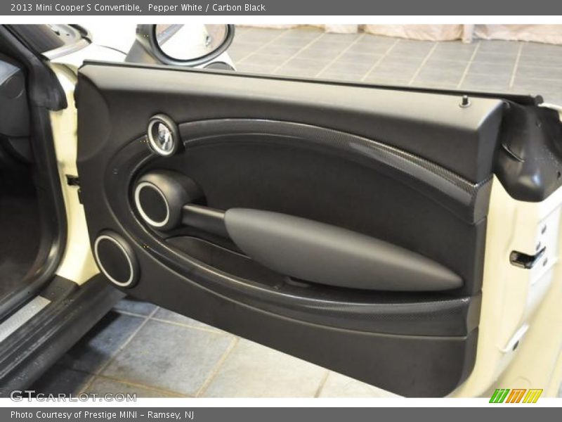 Pepper White / Carbon Black 2013 Mini Cooper S Convertible