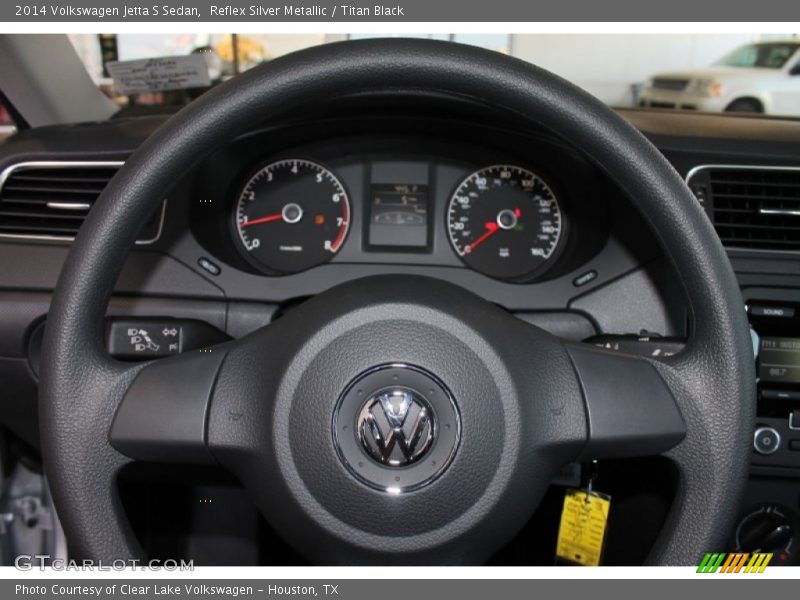 Reflex Silver Metallic / Titan Black 2014 Volkswagen Jetta S Sedan