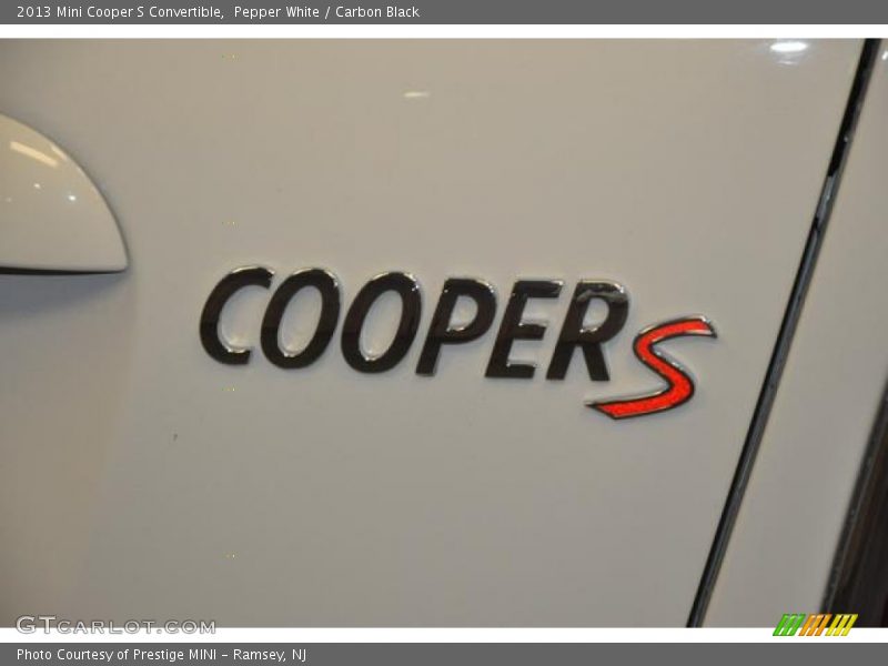 Pepper White / Carbon Black 2013 Mini Cooper S Convertible