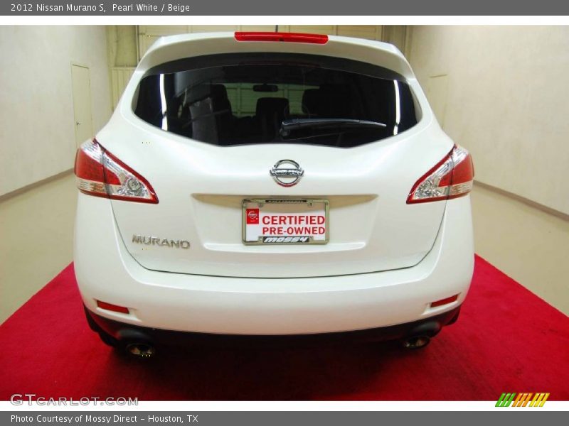 Pearl White / Beige 2012 Nissan Murano S