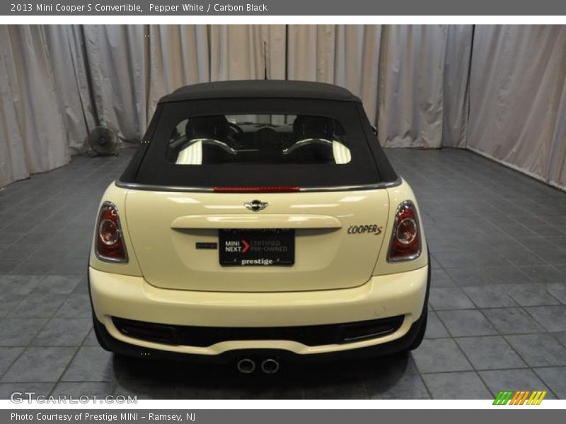 Pepper White / Carbon Black 2013 Mini Cooper S Convertible
