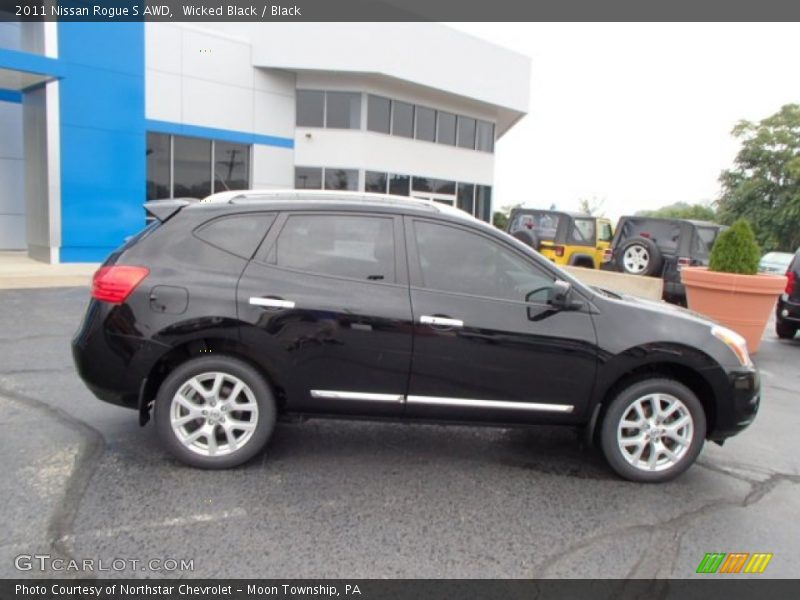 Wicked Black / Black 2011 Nissan Rogue S AWD