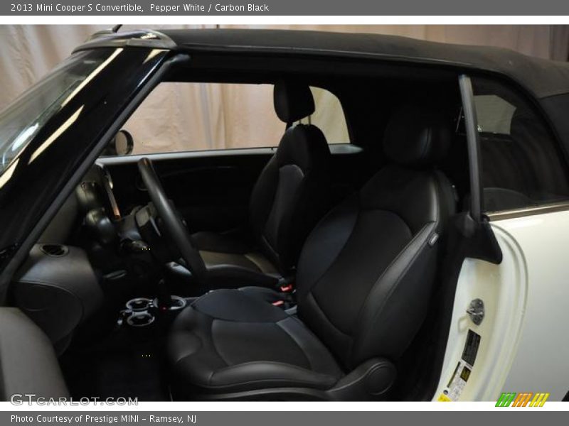 Pepper White / Carbon Black 2013 Mini Cooper S Convertible