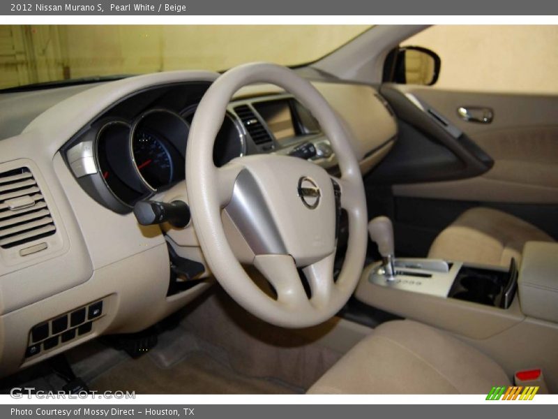 Pearl White / Beige 2012 Nissan Murano S