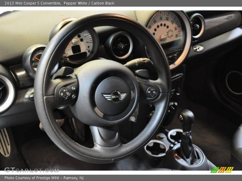 Pepper White / Carbon Black 2013 Mini Cooper S Convertible