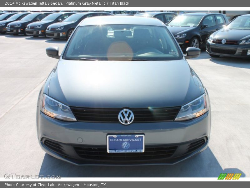 Platinum Gray Metallic / Titan Black 2014 Volkswagen Jetta S Sedan