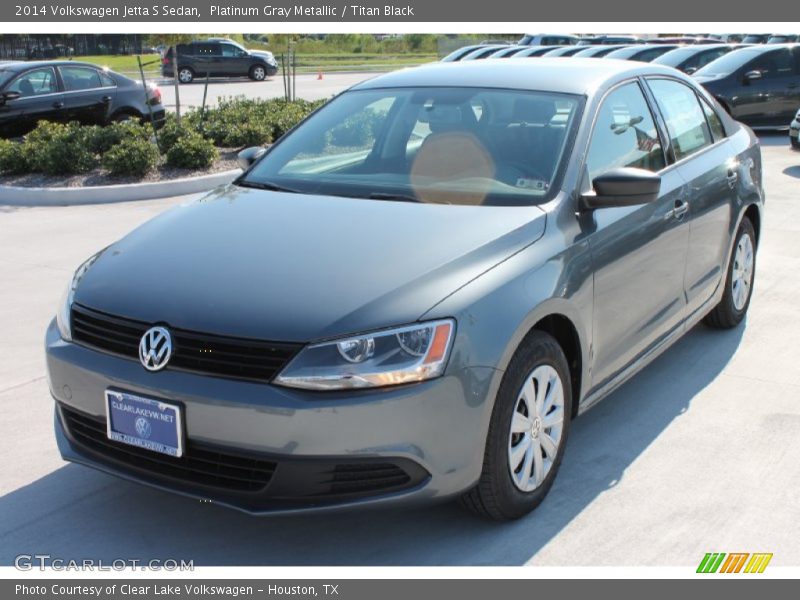 Platinum Gray Metallic / Titan Black 2014 Volkswagen Jetta S Sedan