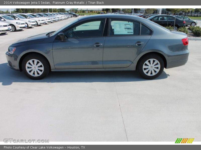 Platinum Gray Metallic / Titan Black 2014 Volkswagen Jetta S Sedan