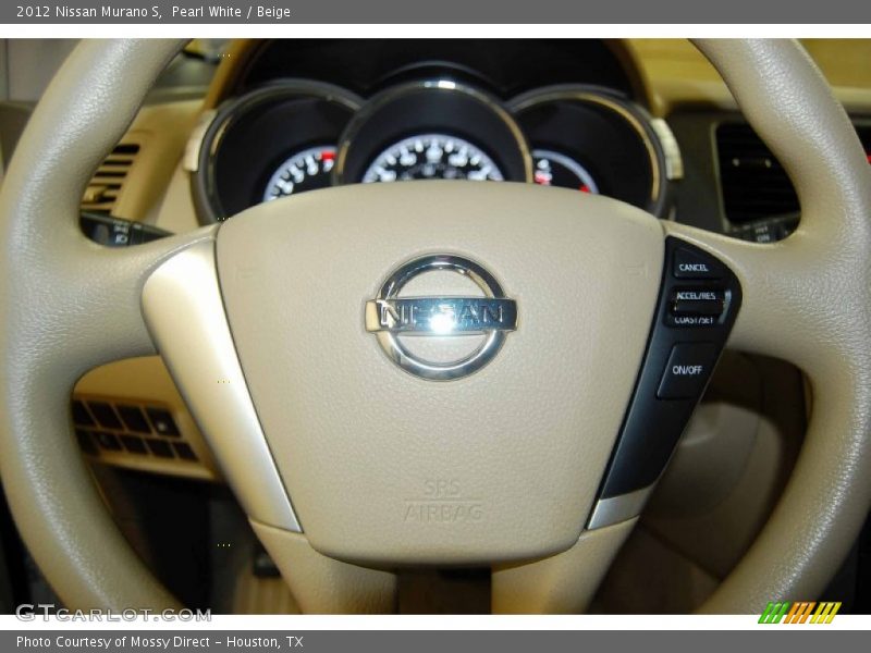 Pearl White / Beige 2012 Nissan Murano S