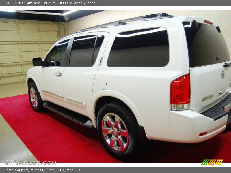 Blizzard White / Stone 2010 Nissan Armada Platinum
