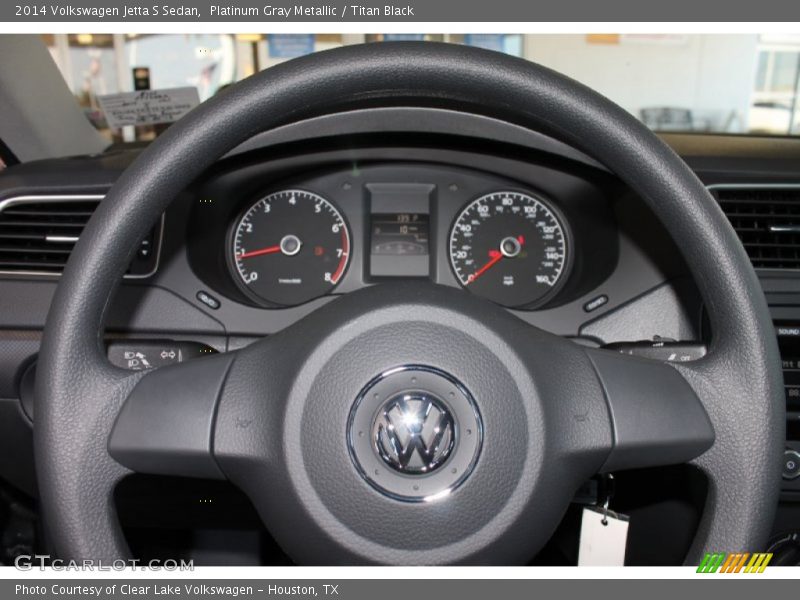 Platinum Gray Metallic / Titan Black 2014 Volkswagen Jetta S Sedan