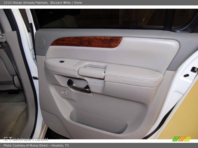 Blizzard White / Stone 2010 Nissan Armada Platinum