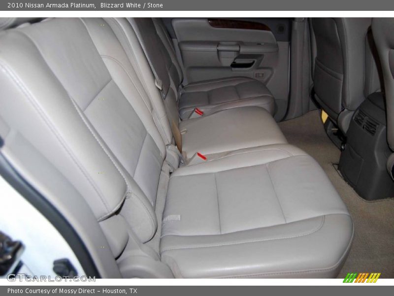 Blizzard White / Stone 2010 Nissan Armada Platinum