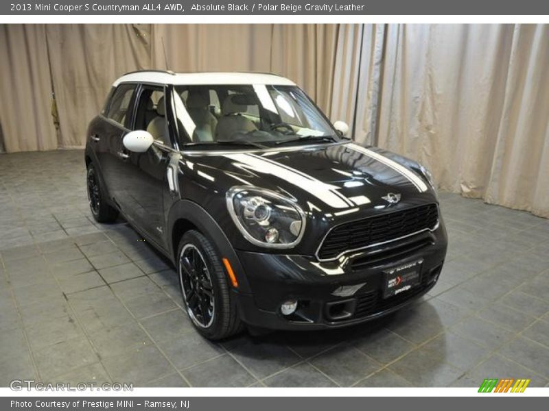 Absolute Black / Polar Beige Gravity Leather 2013 Mini Cooper S Countryman ALL4 AWD