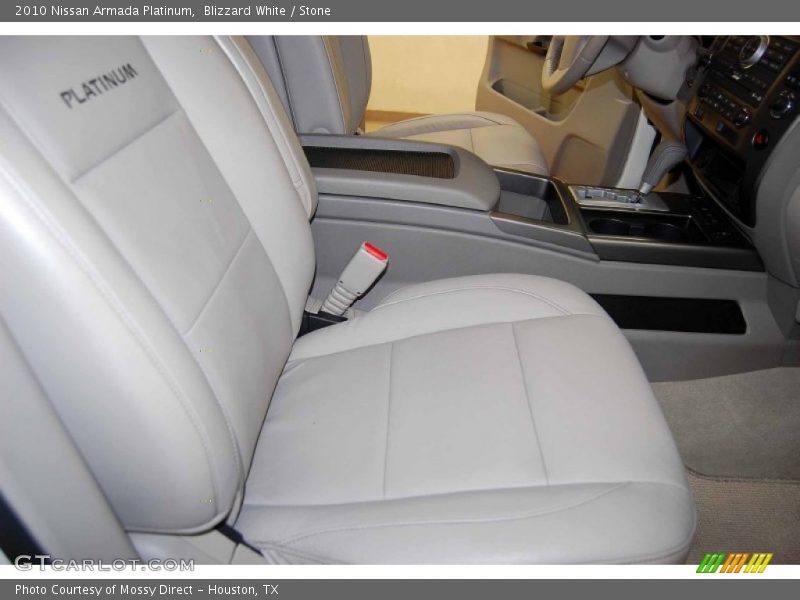 Blizzard White / Stone 2010 Nissan Armada Platinum